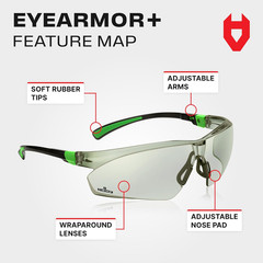 Lightly Tinted anti Fog Safety Glasses for Men or Women with Scratch-Resistant L