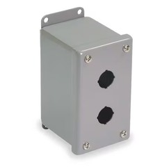 Wiegmann Pbgx2 Pushbuttonenclosure, 22Mm, 2Hole, Carbsteel