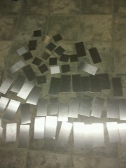 Stainless steel scraps 24 gage Plate random sizes 2 ” to 5 ” TEN PIECE LOT