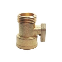 Lot of 2 Dixon 500GHV Brass Ball Valve, 3/4in Male GHT, 3/4in Female GHT, 100PSI