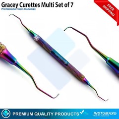 DENTAL GRACEY CURETTES PERIODONTAL 1/2 3/4 5/6 7/8 9/10 11/12 13/14 Light Weight