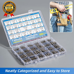 380PCS Stainless Steel Compression Springs Assortment Kit – Small & Tiny Springs