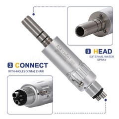 NSK Style Dental Slow Low Speed Handpiece Air Motor E-type 4 Holes Micromotor M4
