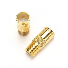 RG6 Compression F Type Connector Quick Push on Coax Cable Adapter Gold Plated…