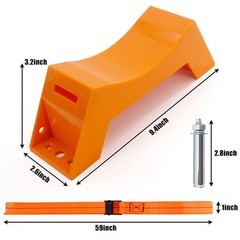 TECWAP 2PCS Propane Tank Holder, Gas Cylinder Wall Mounted Bracket, ABS Holde…