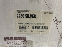 Lot of 24 Nashua 2280 Multi-Purpose Duct Tape 1.89 in x 60 yd – Silver USA Made