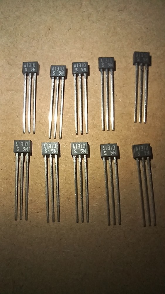 Genuine Panasonic 2SA1310s PNP silicon transistors/Lot of 10/NOS/SC72 pkg.
