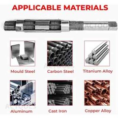 New Adjustable Hand Reamer 20 Pcs Set HV TO H16 Sizes (1/4 ” to 2.7/32″)