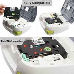 5 Pack Compatible Brother Genuine P-Touch, TZe-231 Tape Black Print White Tape