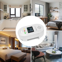 Portable 4-in-1 CO Detector with Smoke & Natural Gas, Plug-in Safety Alarm