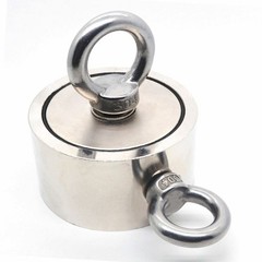 1300lbs Pull Force Fishing Magnet Kit Strong Neodymium Rope with Carabiner US