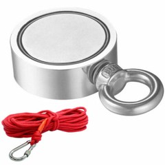 Double Side Fishing Magnet 1100LBS Neodymium Heavy Duty Treasure Hunt Searching