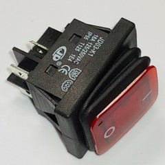Rocker waterproof switch 250V IP55 T125 1E4 Red Lamp JD03-K1 4Pins 16A