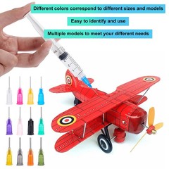 BENECREAT 144PCS 0.5 Inch 12 Different Gauge Blunt Tip Inch-12 Size