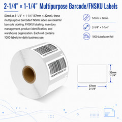 2-1/4″ x 1-1/4″ Multipurpose Labels White Compatible for Dymo LabelWriter 30334
