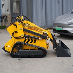 Tracked Mini Skid Steer Loader 23HP 3-Pumps System Self Leveling EPA Gas Engine