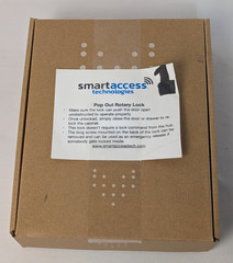 Black Smart Access Technologies Electric Rotary Door Lock Pair of 2 New Open Box