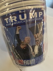 Trump Design Disposable Paper Coffee Cups (10 OZ, 50 Count) For Hot Or Cold