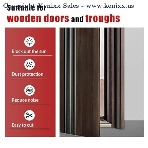 40 ft Door Weather Stripping for Large Gaps and Easy to Install Slotted Door …