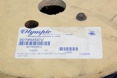 Olympic 3078M5EV Black Wire Spool Cat5 24 AWG Solid 600Ft New (9186)R