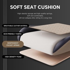 Gaming Chair with Footrest High Back Ergnomic Leather Adjustable Headrest
