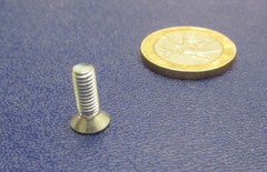 Zinc Plated Steel Flat Head Phillips Machine Screw M4 x 0.7 x 12 mm, 300 pcs
