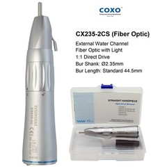 COXO Dental Surgical Straight Handpiece 1:1 Implant Nose Cone Fiber Optic CX235