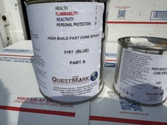 NEW QUESTMARK WATER-BASED EPOXY COATING 3181 BLUE KIT HIGH BUILD FAST CURE BLUE