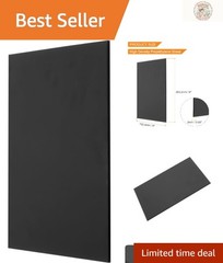 Black UHMW Sheet – 6″ x 8″ x 1/16″ – Ideal for Crafts & Industrial Use