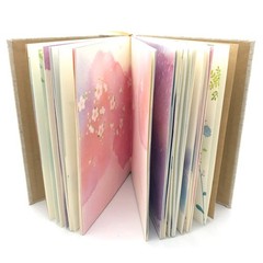 SIIXU Colorful Blank Notebook, Unruled Personal Diary Journals to Write in for W