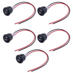 10 Amps 12 Volts 5Pcs 12V Round Rocker Switch AC 6A/250V 2 Position On/Off