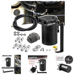 Aluminum Oil Catch Can Tank 350ml Universal Fit For Cars With Bracket