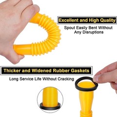 Gas Can Spout Replacement Kit Fuel Jug Fill Nozzle with Base Vent Plug Gasket