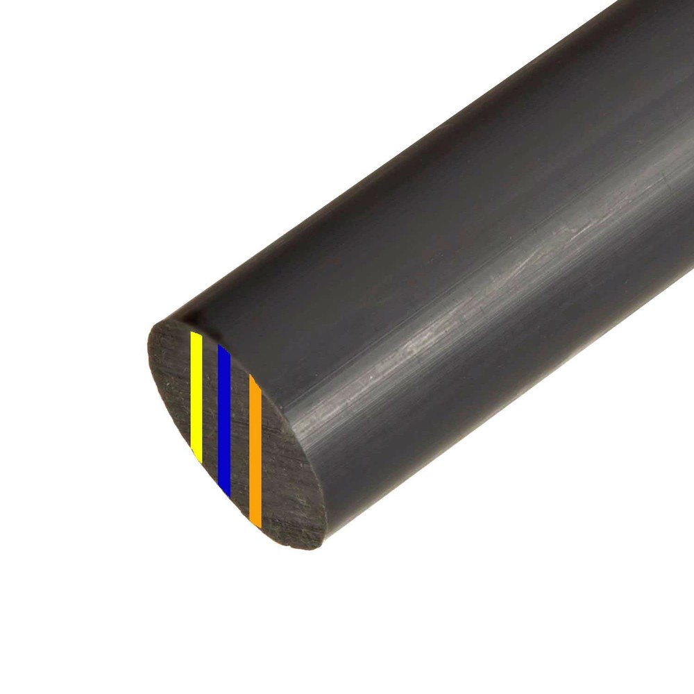 3.000 (3 inch) x 6.5 inches, Cast Nylon MD Plastic Round Rod
