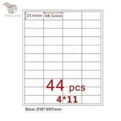 Amazon FBA Label (1000 Sheets 44,000 Labels) 44UP labels 48.5*25.4mm on A4