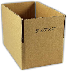 200 Eco-Friendly 5x3x2 Corrugated Cardboard Shipping Boxes for Moving
