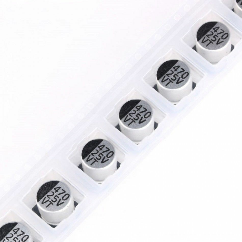 10pcs 50pcs x SMD/SMT Aluminum Electrolytic Capacitor – Various Values / Voltage