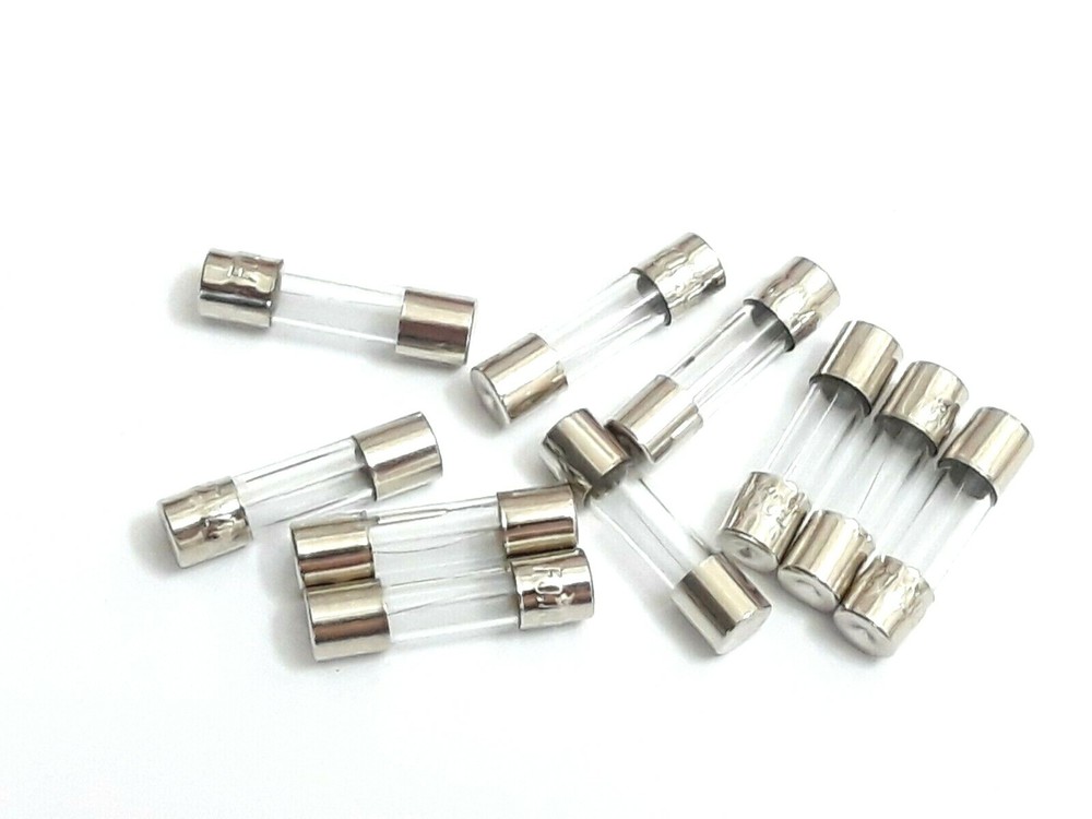 SET OF 10 EACH NEW F3 AL 250V F3AL250V 3A 5MM x 20MM FUSES