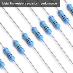 1350 Pcs Resistor Kit 0 Ohm-5.6M Ohm 50 Value with 1% 1/4W Metal Film Resistors