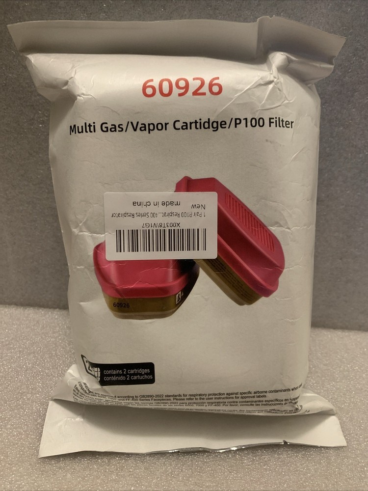 NEW 60926 2 Pack For P100 Filter Multi Gas/Vapor Cartridge Exp 11/2029