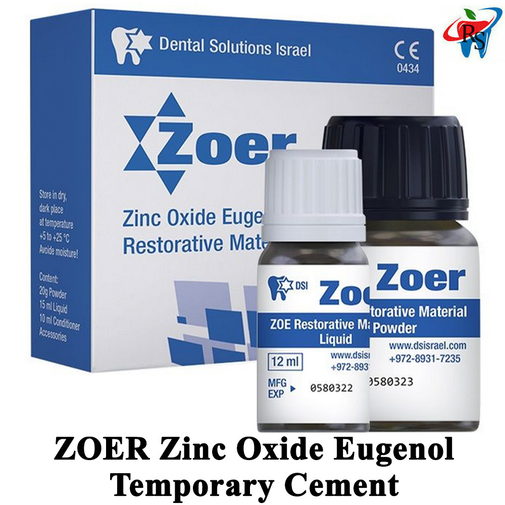Dental ZOER Zinc Oxide Eugenol Temporary Cement Filling Set Sealer Root Canal