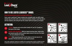 Leadcheck 8 Swab Blister Pack in Display Case of 10 Packs