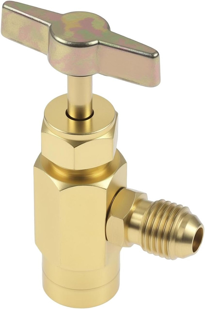 R1234YF Self-Sealing Can Tap with Left Hand Threaded, 1/2’’ to 1/4’’ SAE Dispens