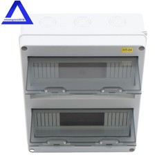 24 Way Power Distribution Box W/ Din Rail For Indoor and Outdoor Waterproof IP65