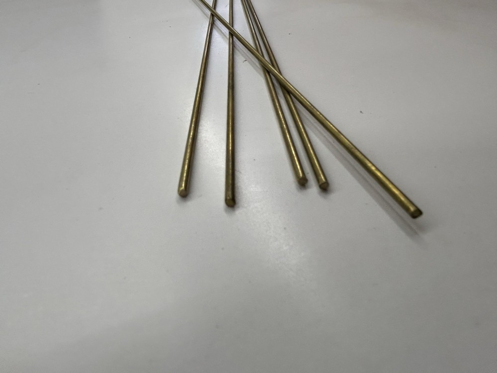 C360 – 3/32” x 11” Five Pieces Brass Rods Round Pin stock Turning Knife Making