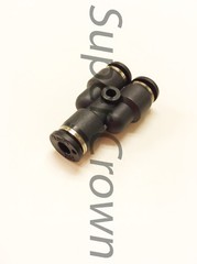 Pneumatic Union Y Tee Tube OD Push In To Connect Air Fitting One Touch