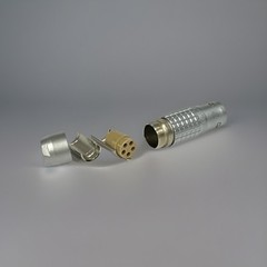 1 New FGG.3B.305.CYCD Lemo Push-pull Circular Connector, B-Series, 5 POS No Pins