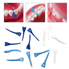 Dental Tulwar Wedges Sectional Matrix System Plastic Diastema Wedge Refill 40Pcs