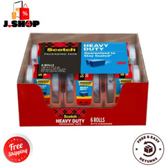 1.88 In. X 66.7 Ft. Heavy Duty Shipping Packaging Tape (6-Pack with Dispenser)