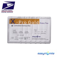 Endo Rotary Files Easyinsmile Dental X-Pro Gold Taper NITI Endodontic Files